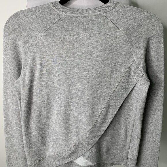 Athleta Girl Kids Gray Sweatshirt Top Long Sleeve Size Large 12 Years - Picture 8 of 13